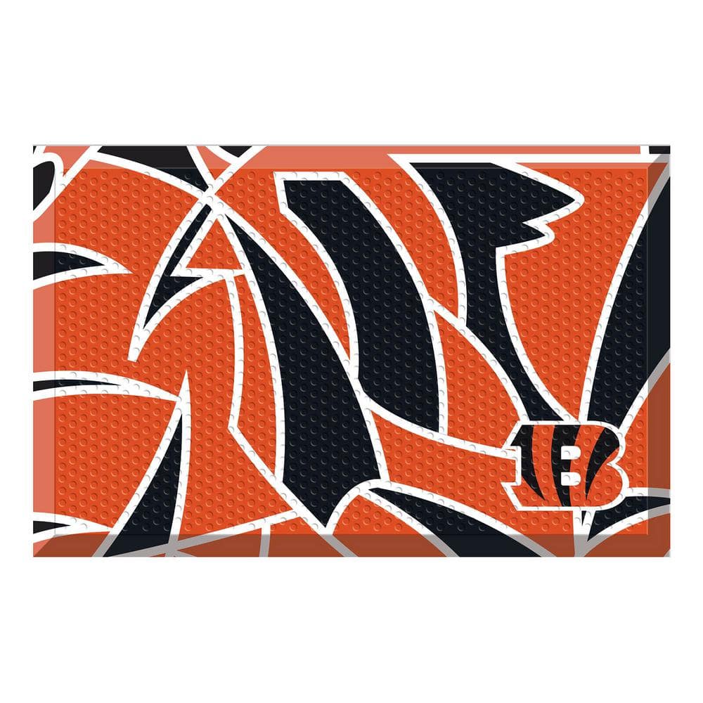 FANMATS Cincinnati Bengals XFIT Design 19 in. x 30 in. Rubber Scraper Door  Mat 23233 - The Home Depot