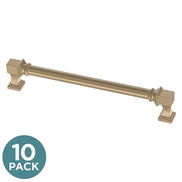 Liberty 10-Pack Regal Square 6-5/16 in. (160 mm) Classic Champagne Bronze Cabinet Drawer Pulls