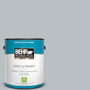 1 gal. #750E-3 Skyline Steel Satin Enamel Low Odor Interior Paint & Primer