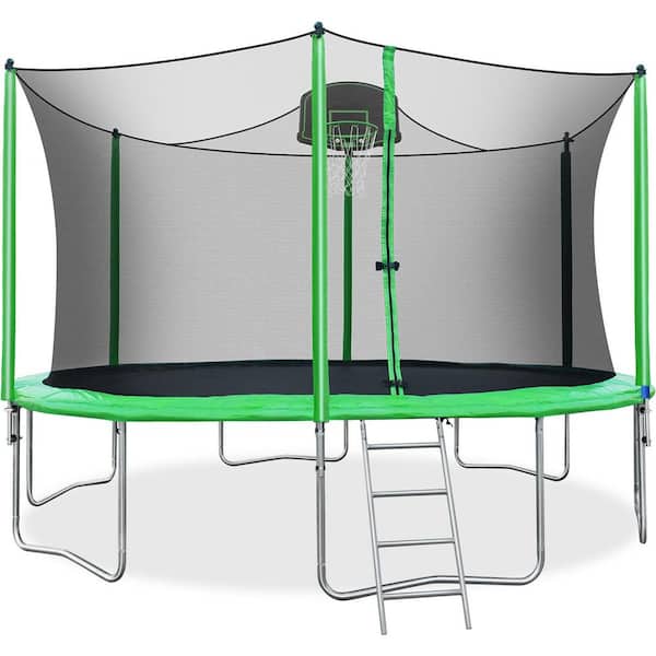 ft. Trampoline for Kids with Safety Net AL-SW000033FAA - The Home Depot