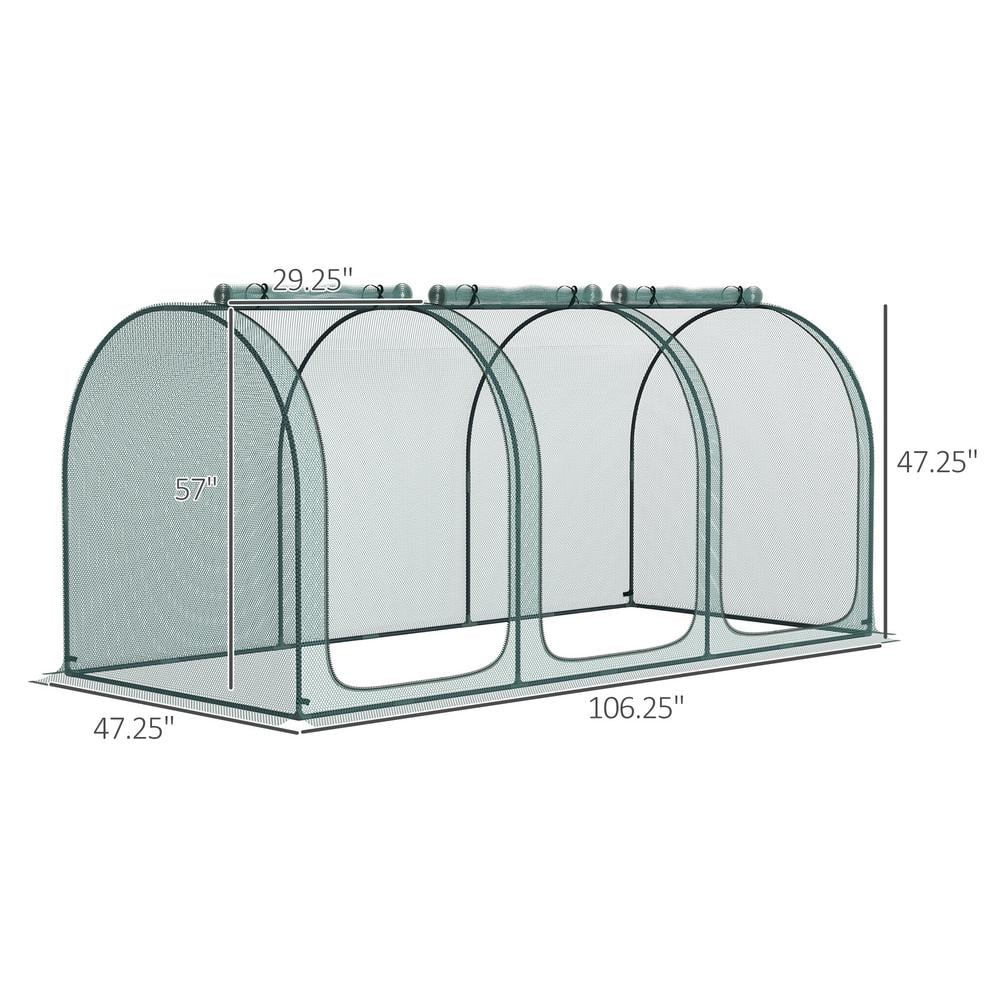 Green Steel Wind Resistant Plant Protection Tent