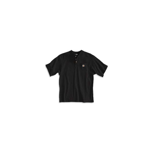 Carhartt Men's Tall XX Large Black Cotton Short-Sleeve T-Shirt K84