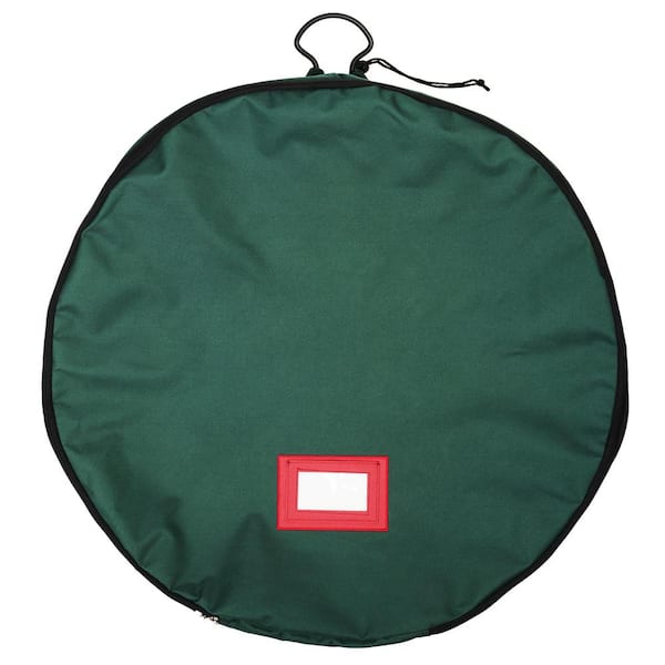 TreeKeeper 30 in. Artificial Padded Christmas Wreath Storage Bag