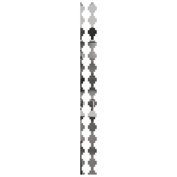 Gypsum 0.125 in. T x 0.33 ft. W x 8 ft. L Silver Mirror Acrylic Resin Decorative Wall Paneling 15-Pack
