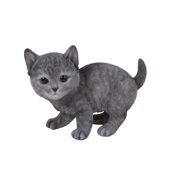 Blue Kitten Statue