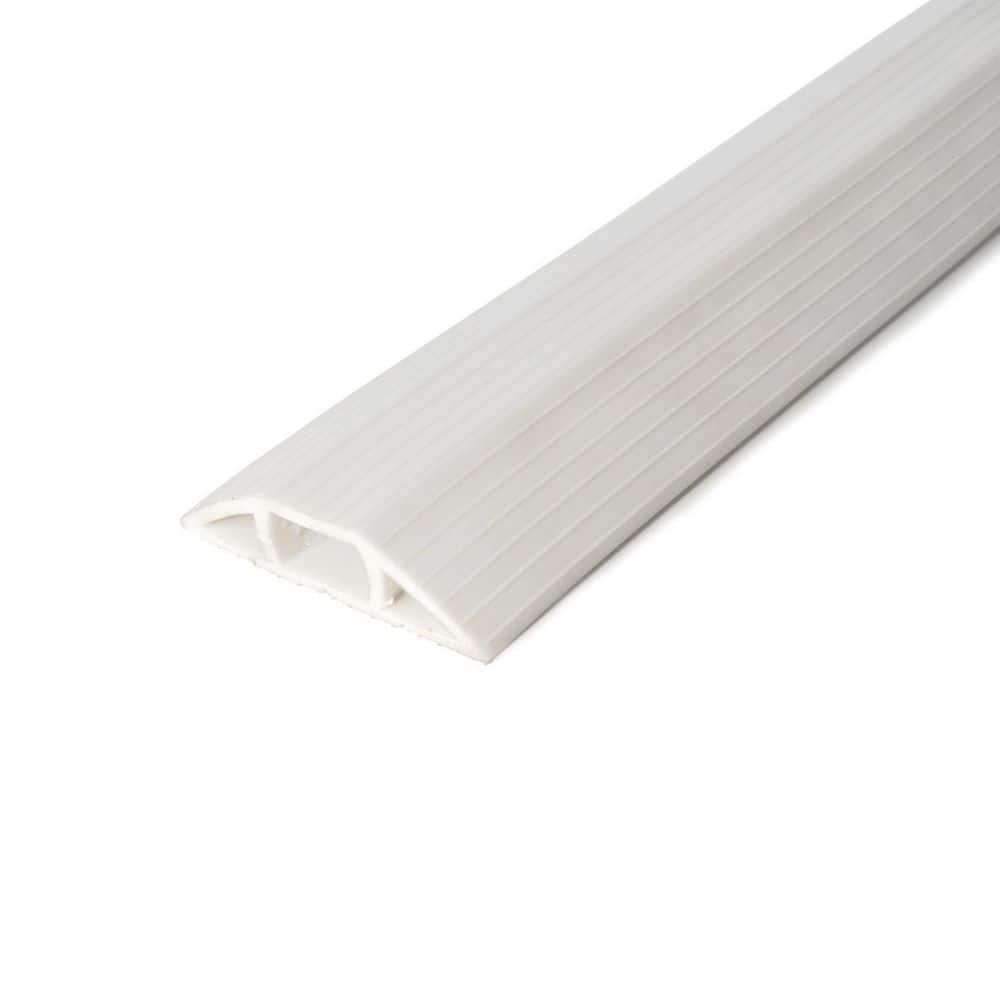 Cable Man 6000-W10C Floor Cord Cover Protector for Cable Management, 3 in. x 10 ft, Ivory