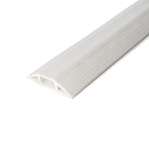 10 ft. Residential Grade 3-Channel Ivory Wire, Cord and Cable Protector