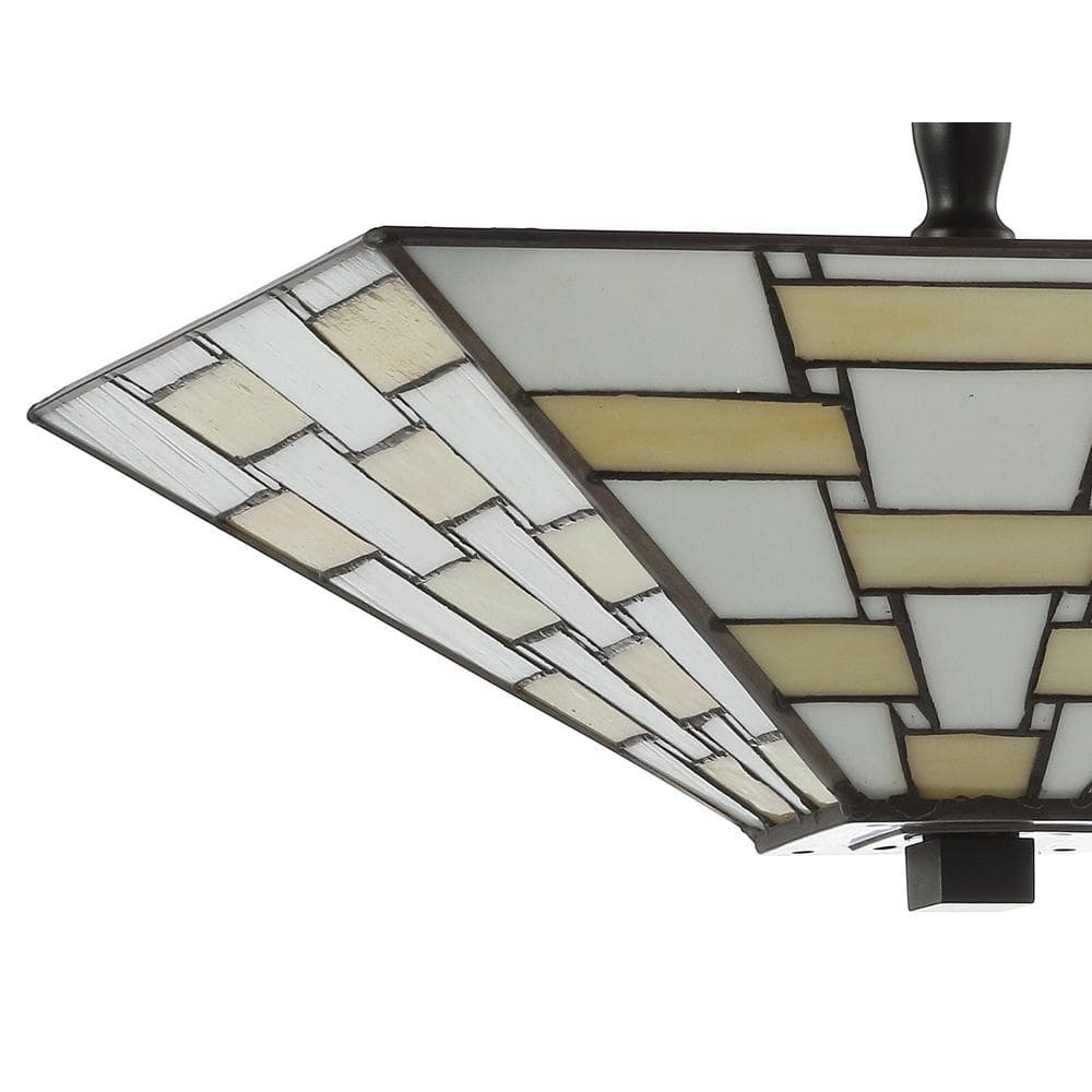 Jason 15.7" Multicolor Glass LED Semi-Flush Mount Light
