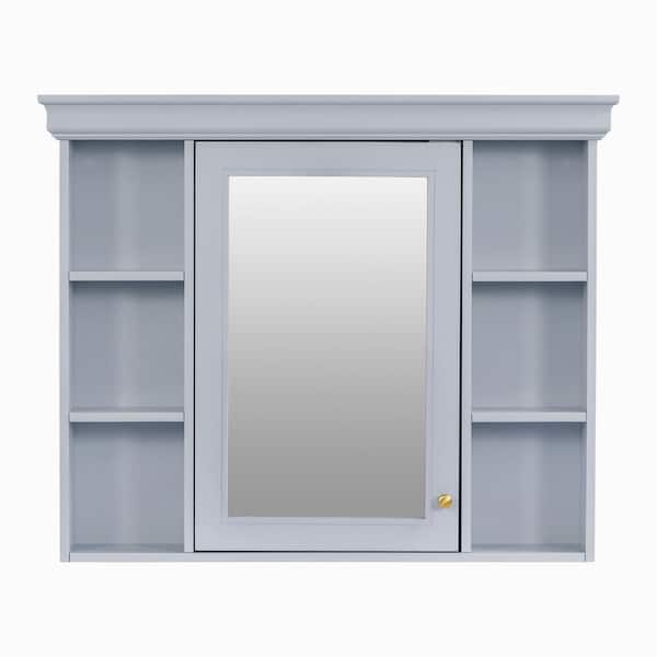36 in. W x 28 in. H Rectangular MDF Medicine Cabinet with Mirror