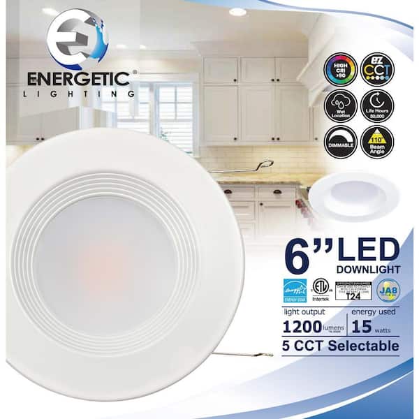ENERGETIC LIGHTING 6 in. Adjustable CCT Housing Required IC Rated