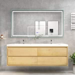 Sage 70.5 in. W x 19.75 in. D x 24.75 in. H Vanity in Light Oak with Reinforced Acrylic Vanity Top in White