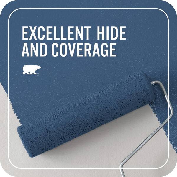 BEHR PREMIUM PLUS 1 qt. #M520-7 Admiral Blue Hi-Gloss Enamel