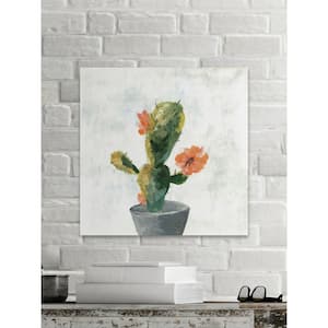 32 in. H x 32 in. W "Cactus with Pot" by Marmont Hill Printed Canvas Wall Art