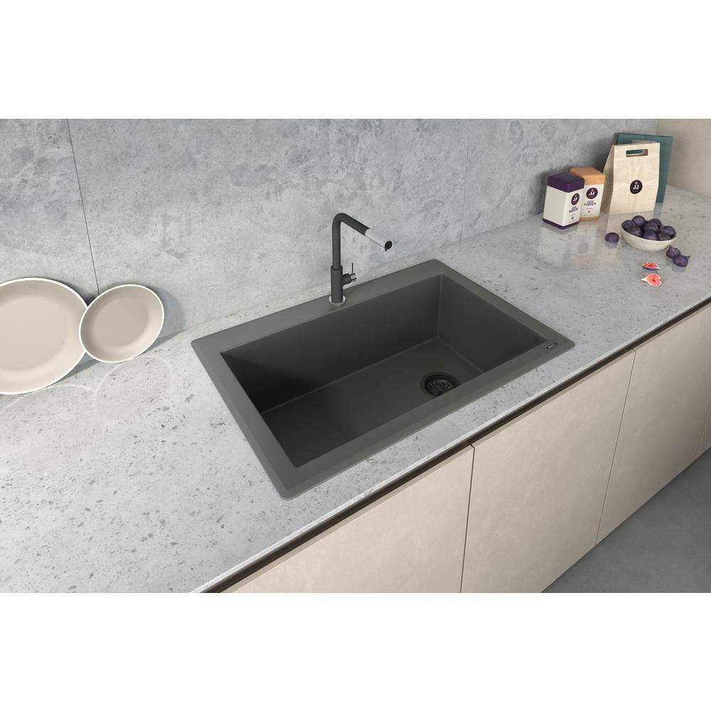 Juniper Green Granite Composite Single Bowl Kitchen Sink