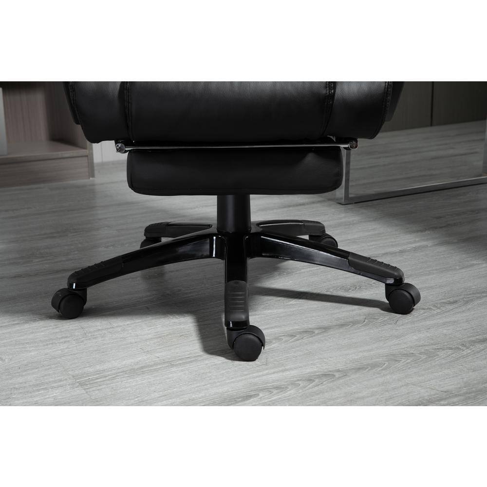 Black High Back Leather Swivel Executive Office Chair