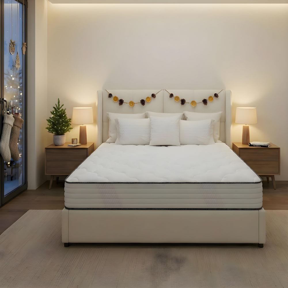 Queen Size 10 in. Plush Hybrid Breathable and Innerspring Cooling Mattress with CertiPUR-US and Oeko-TEX Certified price history on PriceWatchPro