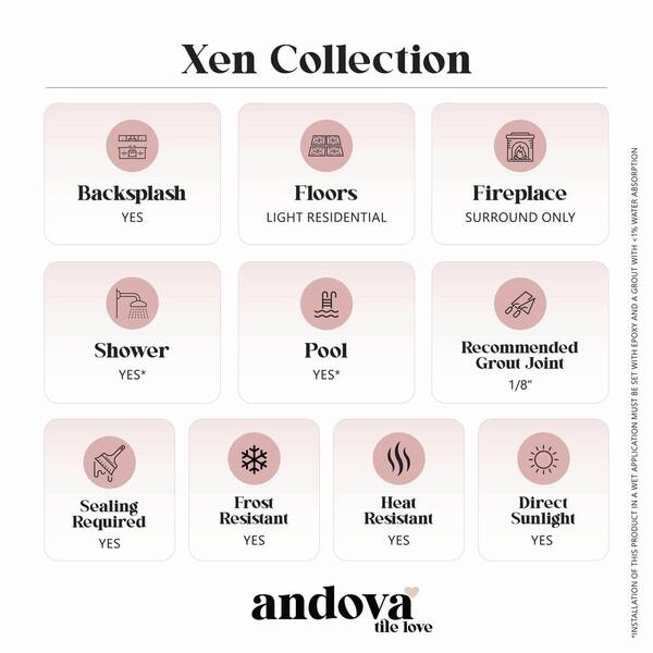 ANDOVA Xen Beez Tan/Brown/Gold 12 in. x 11-7/8 in. Hexagon