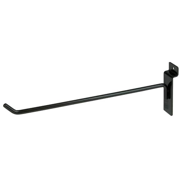 Econoco 10 in. Black Deluxe Hook for Slatwall (Pack of 96)