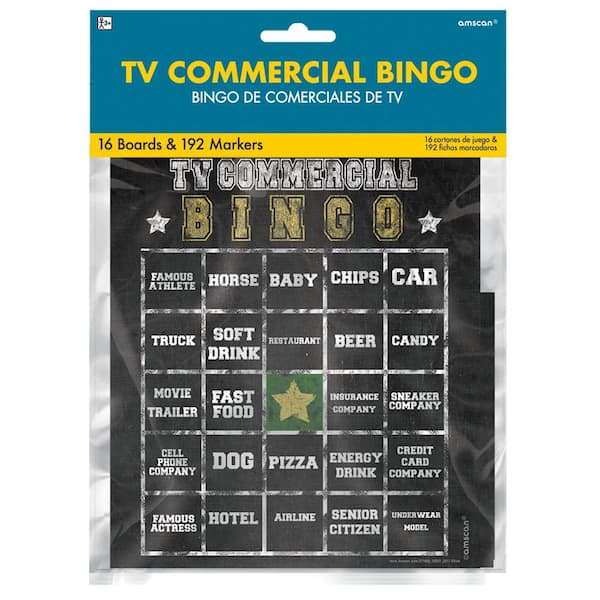 Amscan 7 in. Football Commercial Bingo Game 271889 - The Home Depot