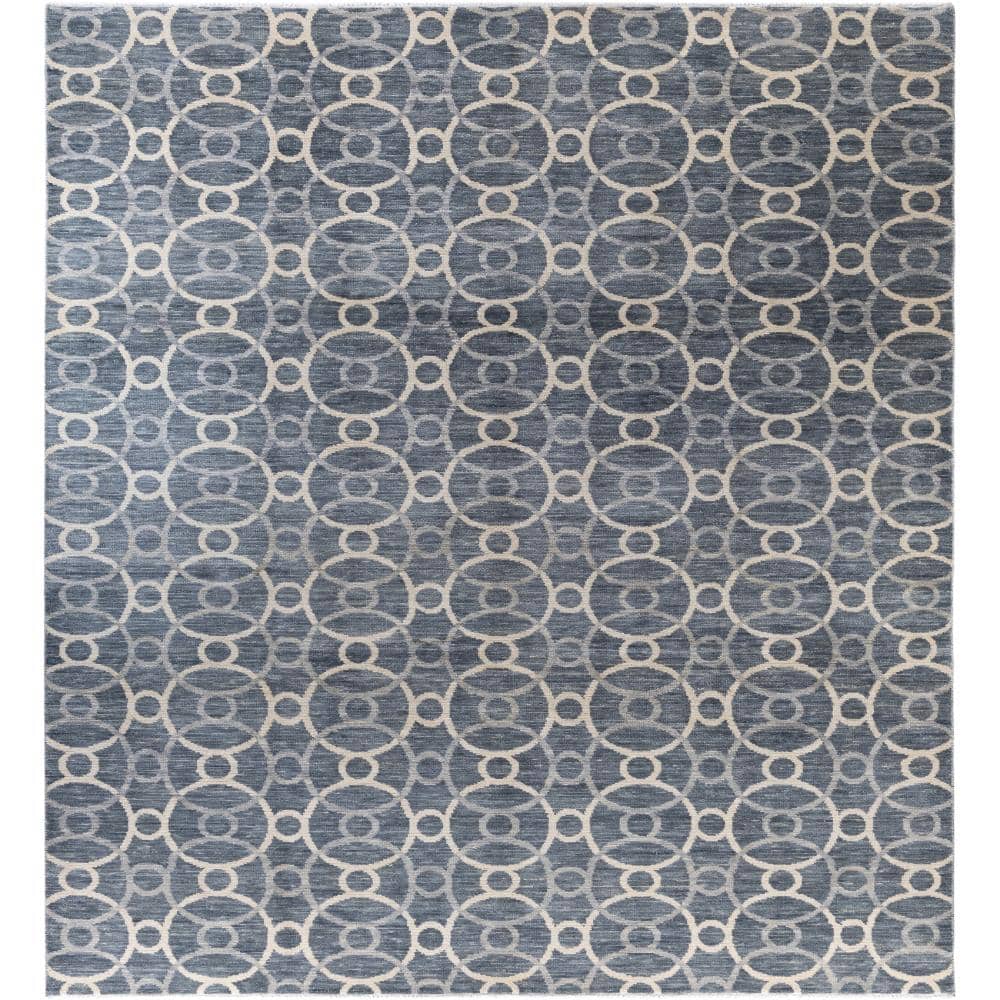 Ganga Gray 9 X 12 Hand-Knotted Wool Indoor Area Rug price history on PriceWatchPro
