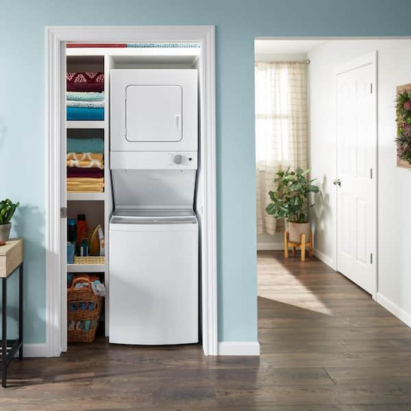 1.6 cu.ft Electric Stacked Laundry Center 6 Wash cycles and AutoDry