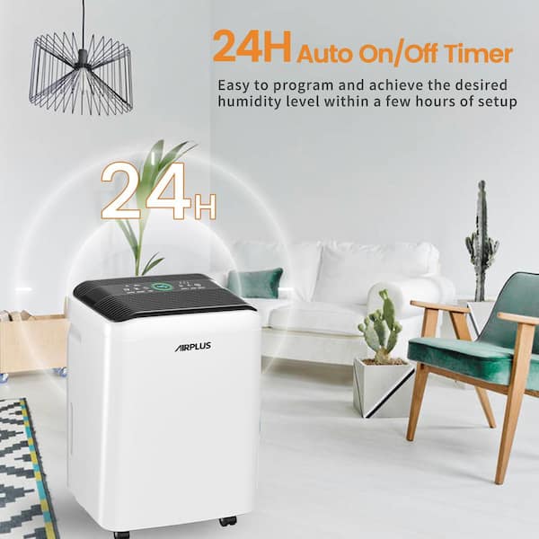 HOmeLabs 4500 Sq. Ft. WiFi-Enabled Dehumidifier With Pump - Superior Moisture Removal & Humidity Control For Large Rooms, Offices And
