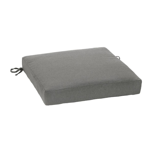 ARDEN Oceantex 21 in. x 21 in. Pebble Gray Square Outdoor Seat Cushion