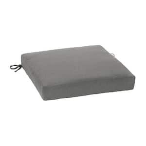 Oceantex 21 in. x 21 in. Pebble Gray Square Outdoor Seat Cushion