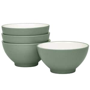 Colorwave Green 5.75 in., 20 fl. oz. (Green) Stoneware Rice Bowls, (Set of 4)