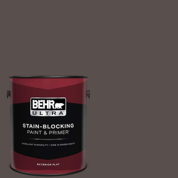 BEHR ULTRA 1 gal. #ECC-41-2 Willow Wood Flat Exterior Paint & Primer