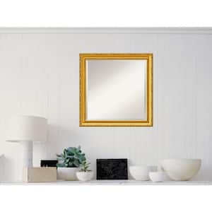 Medium Square Gold Casual Mirror (23.63 in. H x 23.63 in. W)