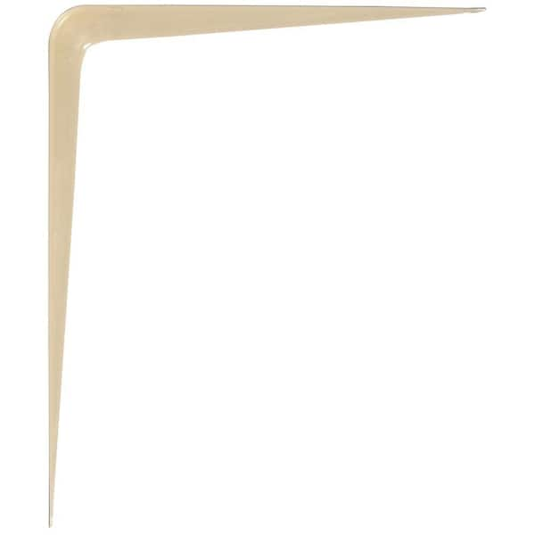 Hardware Essentials 10 in. x 12 in. Almond Shelf Bracket (20-Pack)