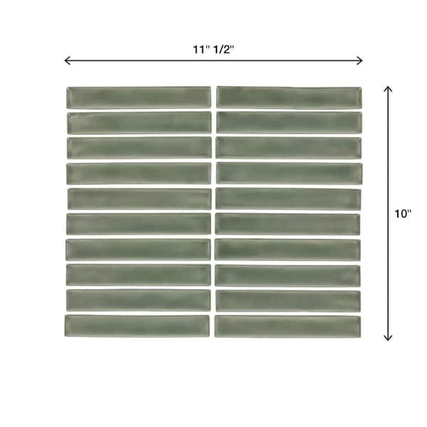 Daltile Artcrafted Aloe 11-1/2 in. x 10 in. Glazed Ceramic