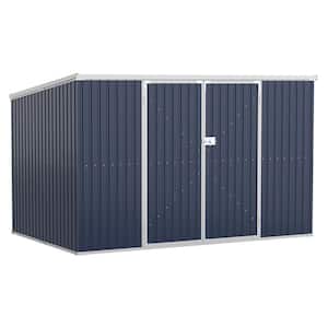 6 ft. W x 11 ft. D Metal Shed with Double Door Coverage Area (59.2 sq. ft.)