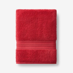 HAY Check bath towel, poppy red