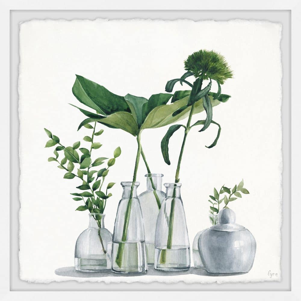  Clear Greens By Parvez Taj Framed Nature Art Print 18 in. x 18 in.