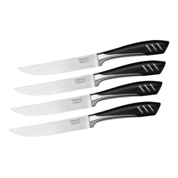 Top Chef by Master Cutlery 5 in. Stainless Steel Steak 4-Piece Knife Set