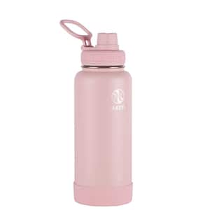 Actives 32 oz. Blush Insulated Stainless Steel Water Bottle with Spout Lid