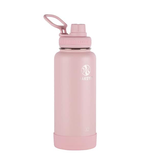 Takeya Actives 32 oz. Blush Insulated Stainless Steel Water Bottle