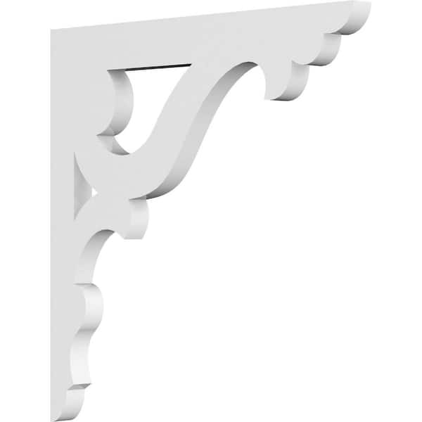 Ekena Millwork 5/8 in. W x 13 in. H x 7 1/2 in. D PVC Winston Bracket