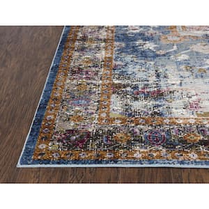 Morocco Blue 3 ft. 11 in. x 5 ft. 6 in. Persian Area Rug