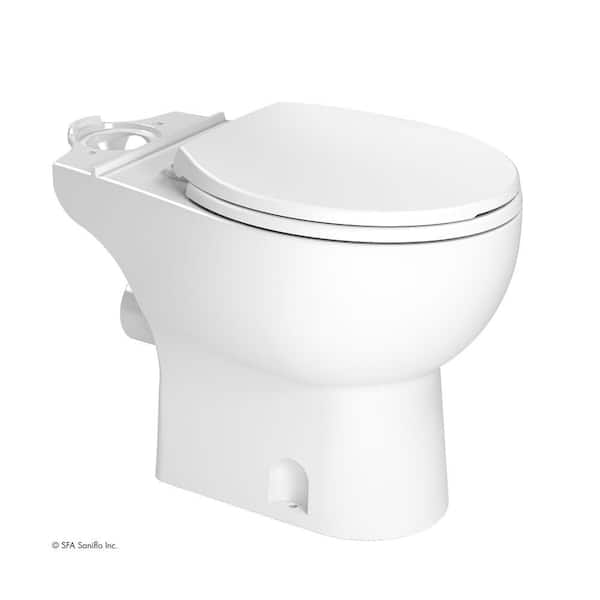 SaniAccess3 2-Piece 1.280 GPF Single Flush Round Toilet with .5 HP Macerating Pump in White SaniAccess3 2-Piece 1.280 GPF Single Flush Round Toilet with .5 HP Macerating Pump in White