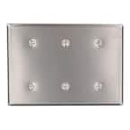 Legrand Pass & Seymour 302/304 S/S 3 Gang 3 Box Mounted Blank Wall ...