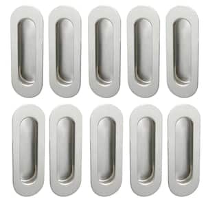FHIX 4-3/4 in. L Polished Stainless Steel Round Edge Oblong Flush Cup Pull (10-Pack)