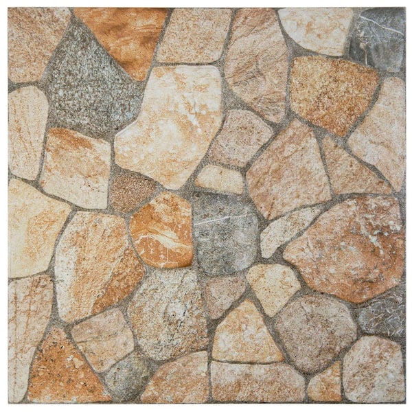 Merola Tile Rhin Rustico 12-1/4 in. x 12-1/4 in. x 8 mm Porcelain Floor and Wall Tile (12.65 sq. ft. / case)
