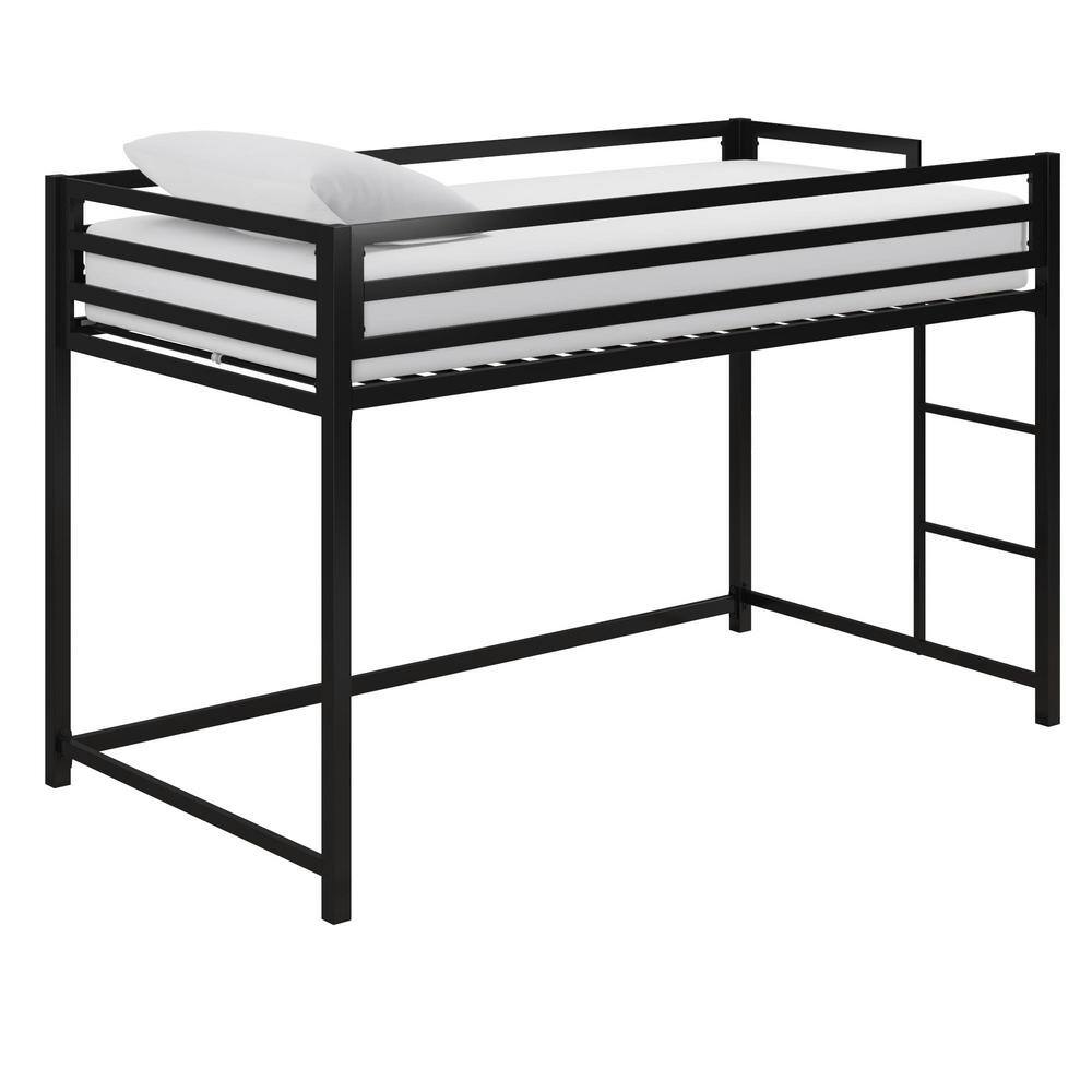DHP Mabel Black Metal Junior Loft Bed DE78852 The Home Depot