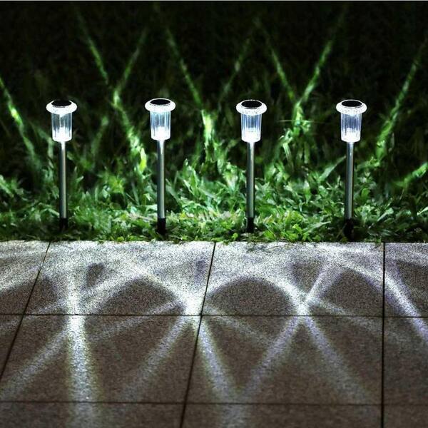 Solar Lights Outdoor Pathway, 10-Pack, Cold White D09W9H1V63 - The