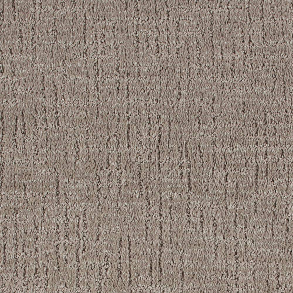 8 in. x 8 in. Pattern Carpet Sample - Truse -Color Iron Clad