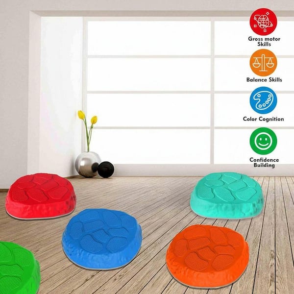 Justincity 10 in. x 9 in. x 1.7 in. Triangle Multicolor Plastic