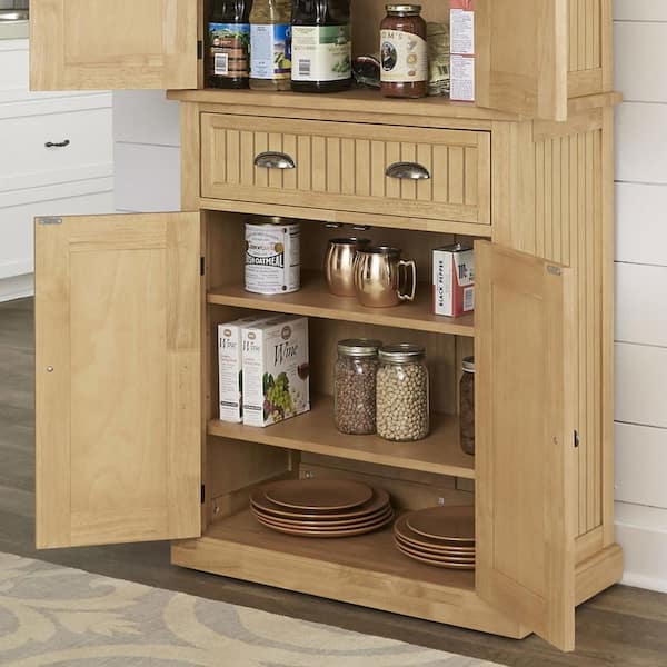 Homestyles Nantucket Maple Food Pantry, Food Pantry Cabinets For Kitchen